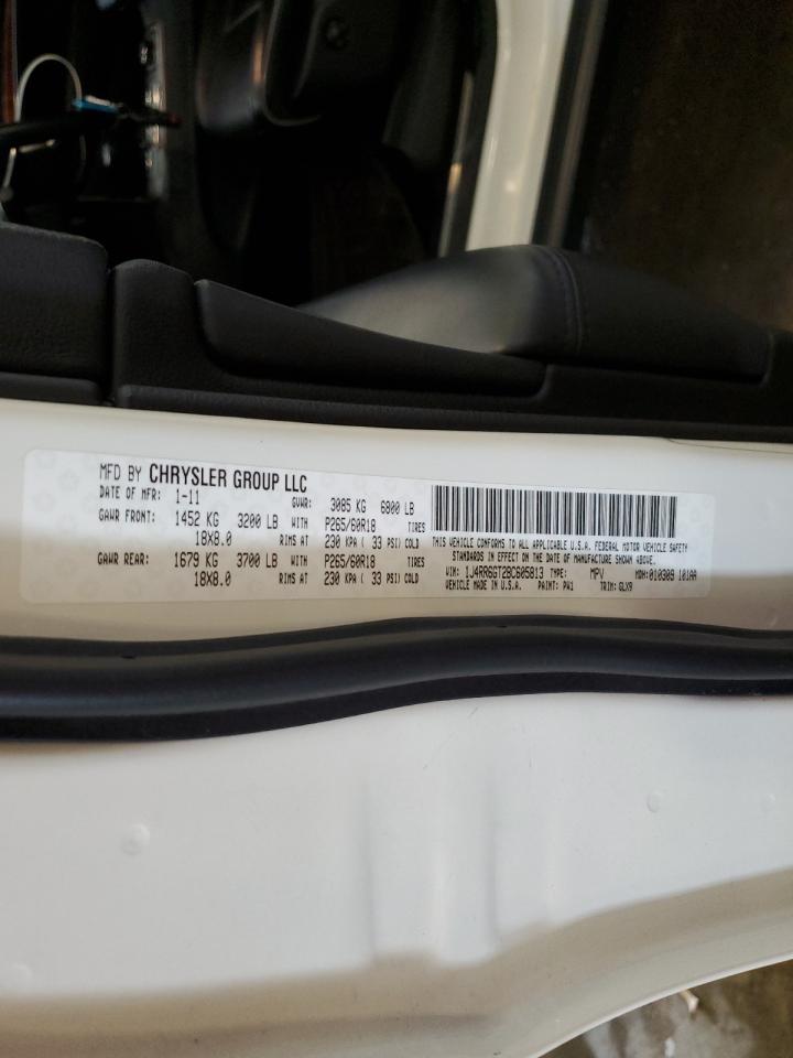 2011 Jeep Grand Cherokee Overland VIN: 1J4RR6GT2BC605813 Lot: 65055905