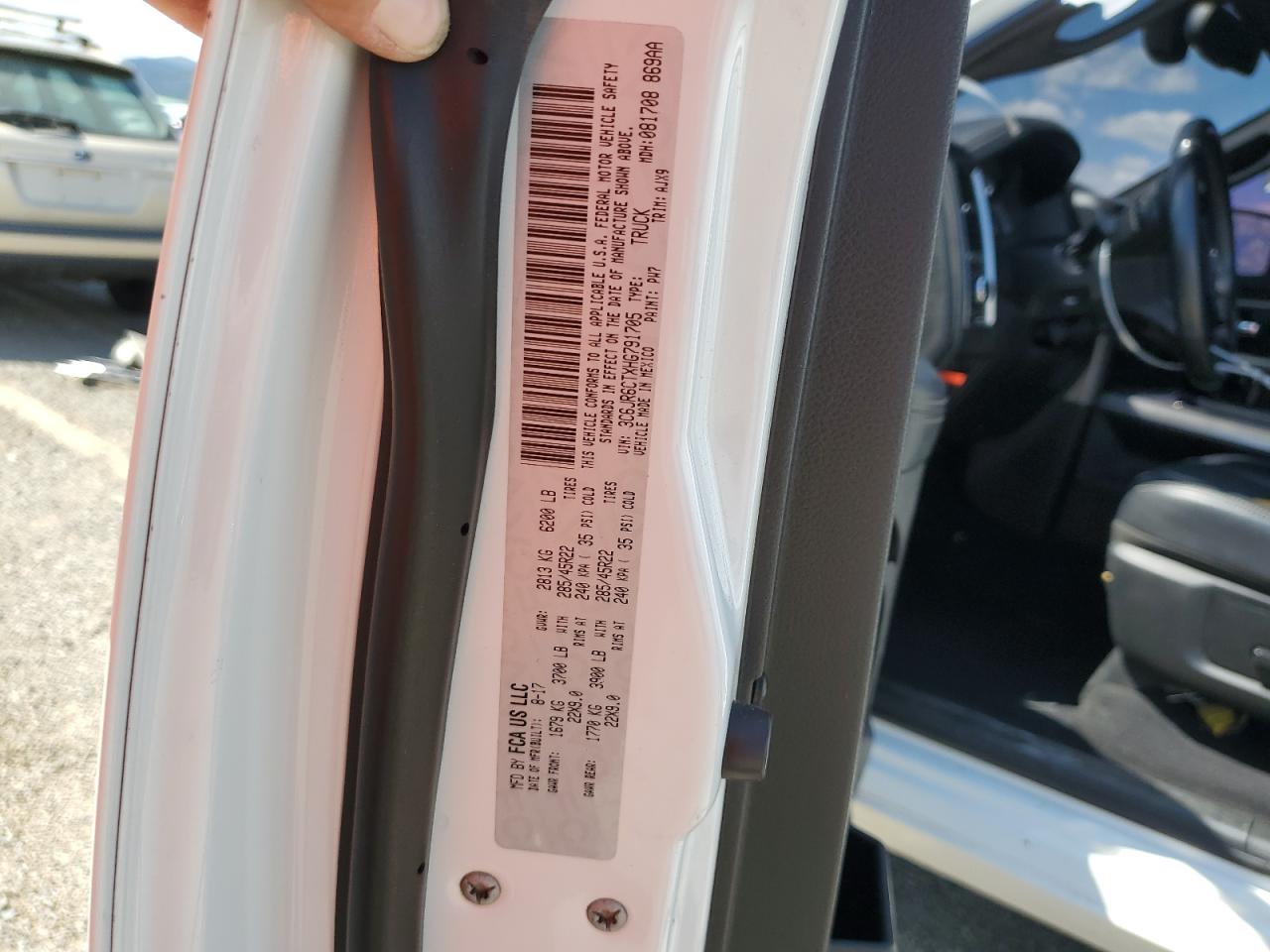 2017 Ram 1500 Sport VIN: 3C6JR6CTXHG791705 Lot: 65419515