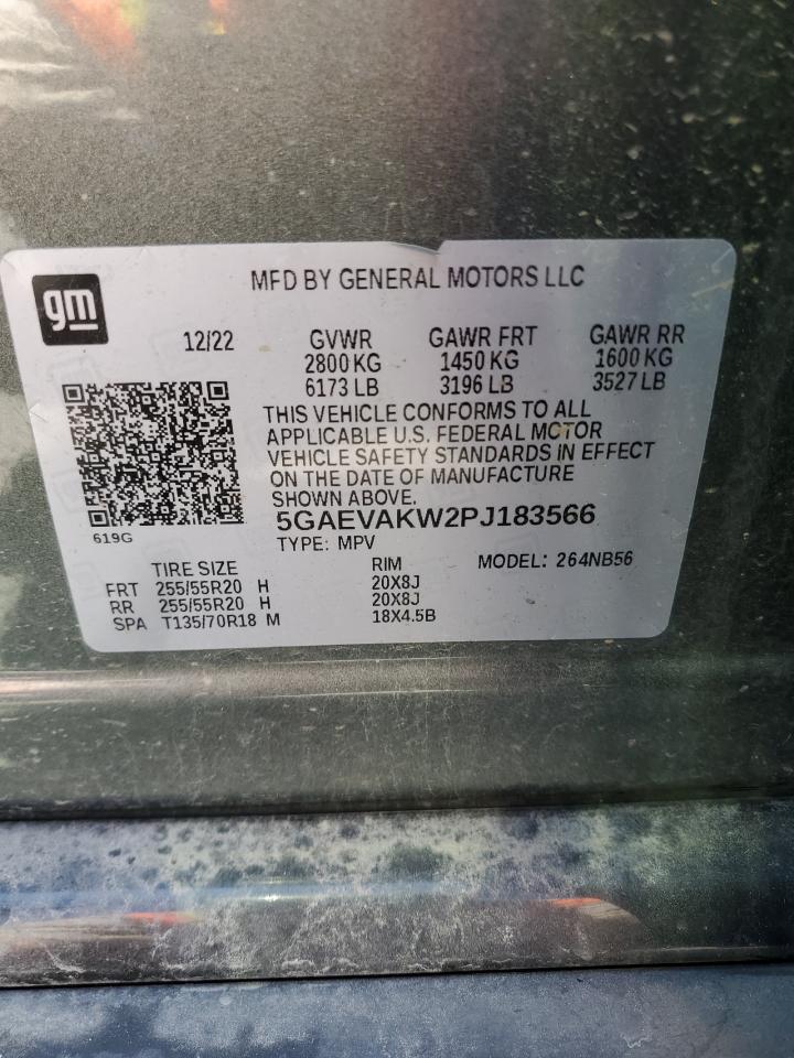 2023 Buick Enclave Essence VIN: 5GAEVAKW2PJ183566 Lot: 65478165