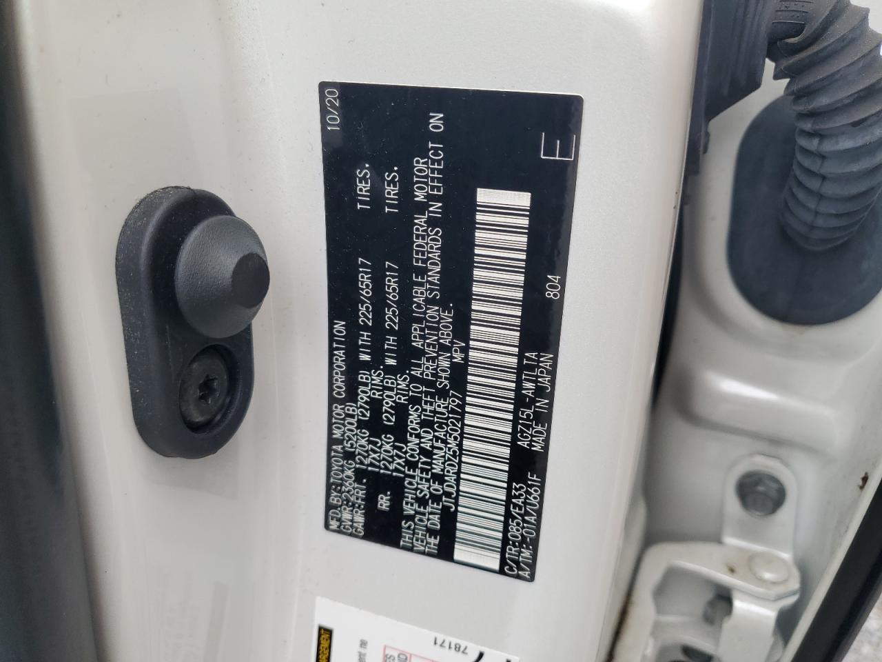 2021 Lexus Nx 300 Base VIN: JTJDARDZ5M5021797 Lot: 63777905