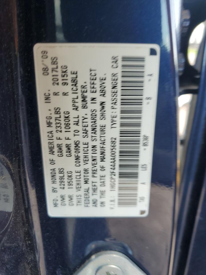 2022 Honda Accord Lxp VIN: 1HGCP2F44AA005682 Lot: 64698665
