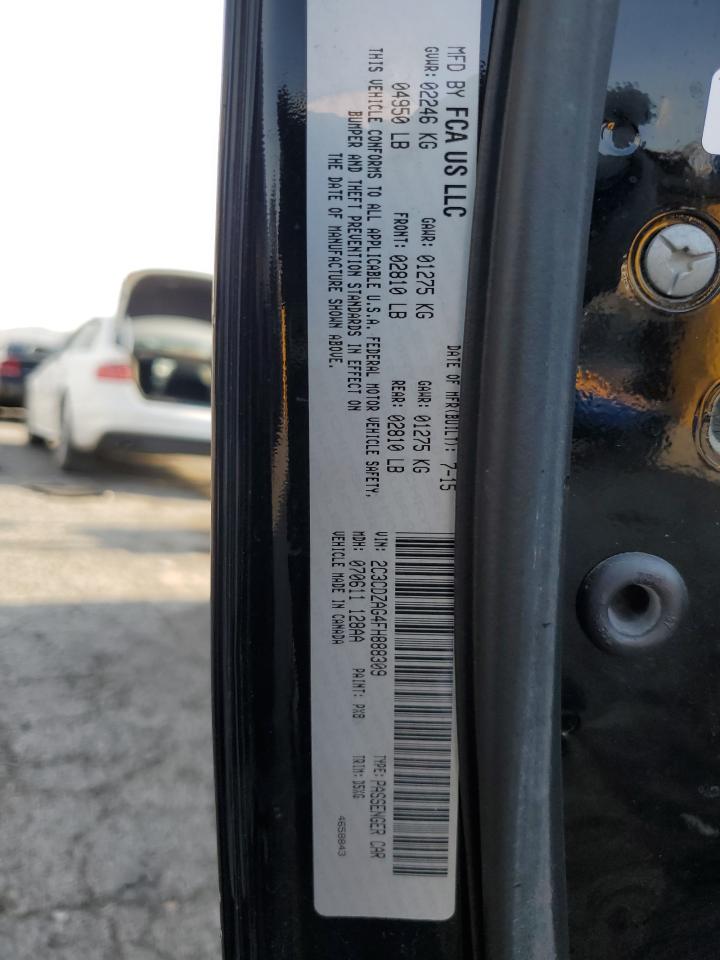 2015 Dodge Challenger Sxt VIN: 2C3CDZAG4FH888309 Lot: 65169145