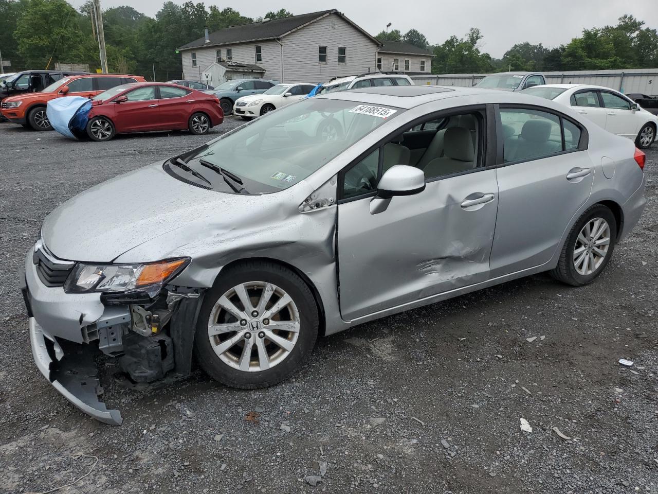 2012 Honda Civic Ex VIN: 2HGFB2F83CH319262 Lot: 64188515