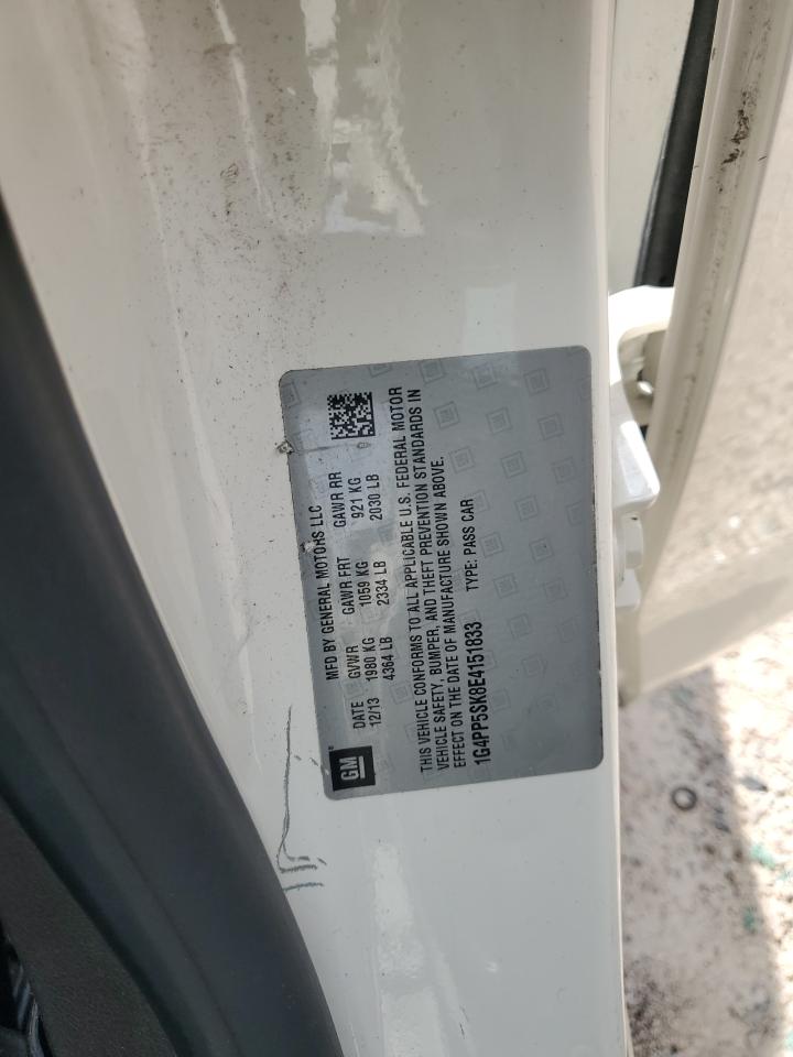 2014 Buick Verano VIN: 1G4PP5SK8E4151833 Lot: 65752305