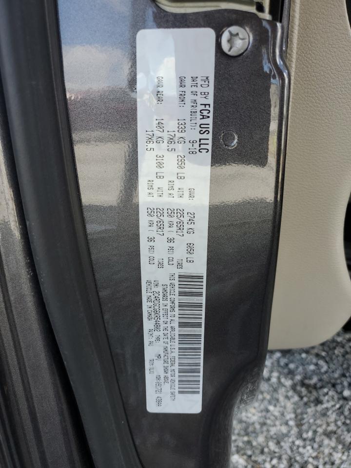 2019 Dodge Grand Caravan Sxt VIN: 2C4RDGCG6KR544802 Lot: 65638185