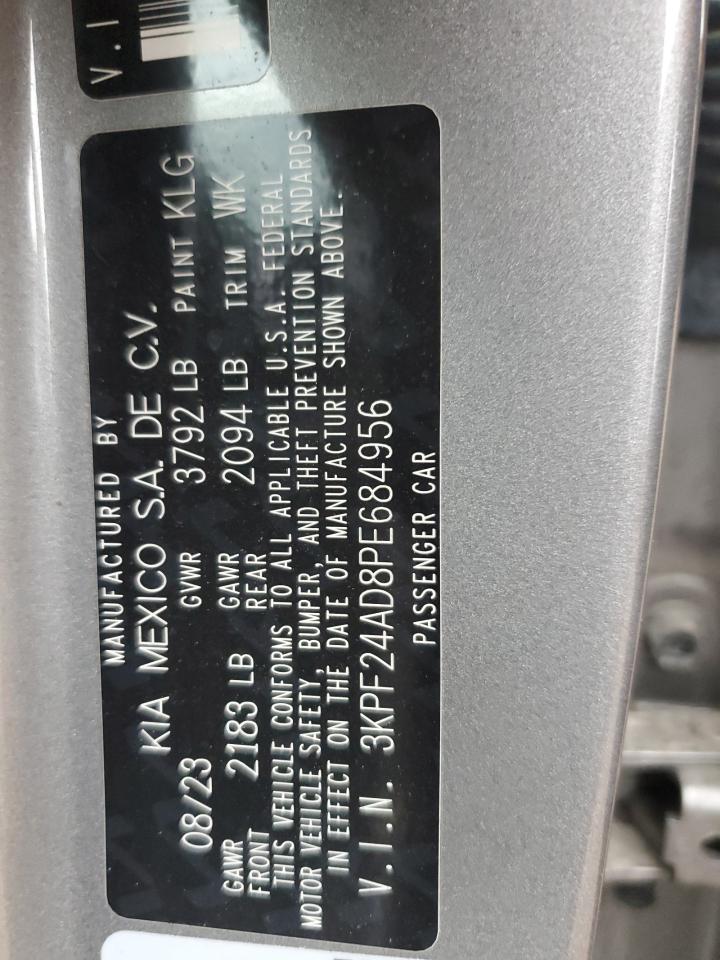 2023 Kia Forte Lx VIN: 3KPF24AD8PE684956 Lot: 64905145