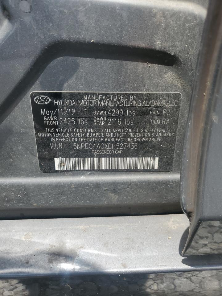 2013 Hyundai Sonata Se VIN: 5NPEC4ACXDH527436 Lot: 64504975