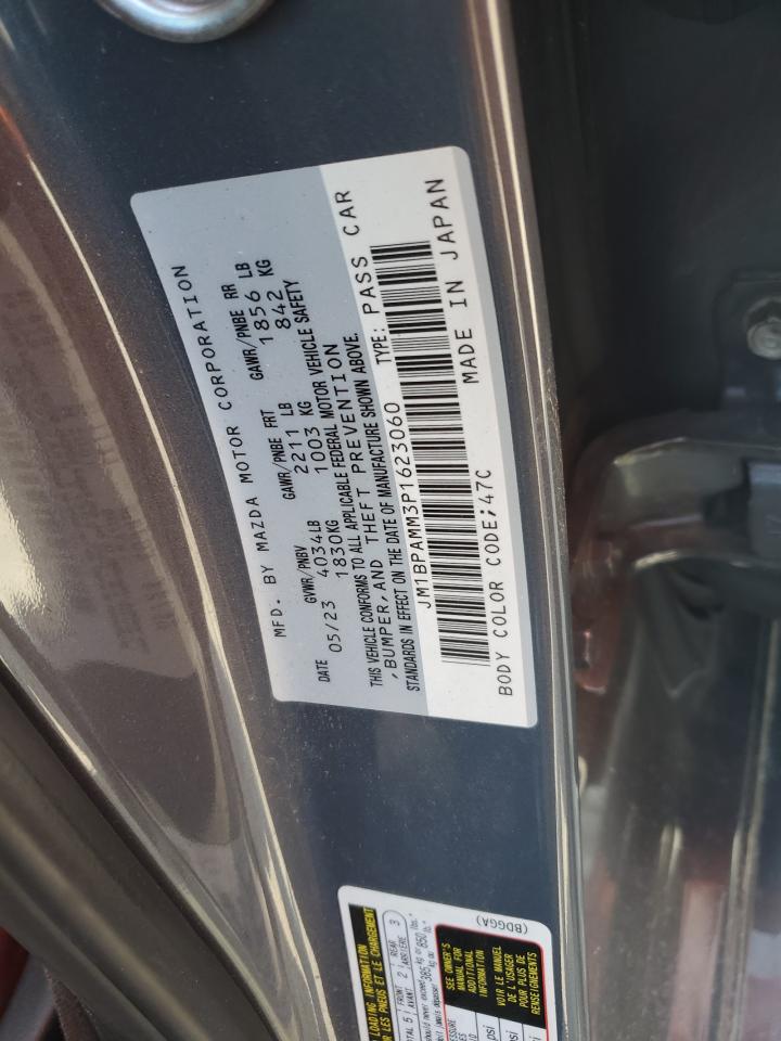 2023 Mazda 3 Premium VIN: JM1BPAMM3P1623060 Lot: 64091755