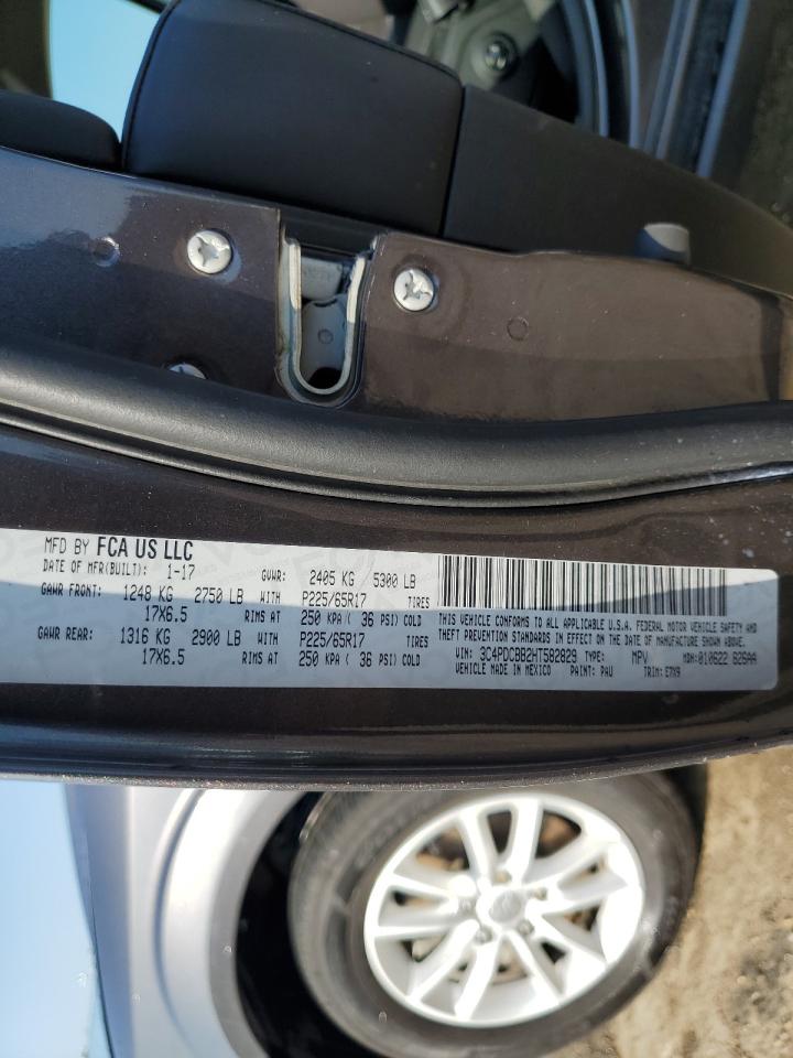 2017 Dodge Journey Sxt VIN: 3C4PDCBB2HT582829 Lot: 64017915