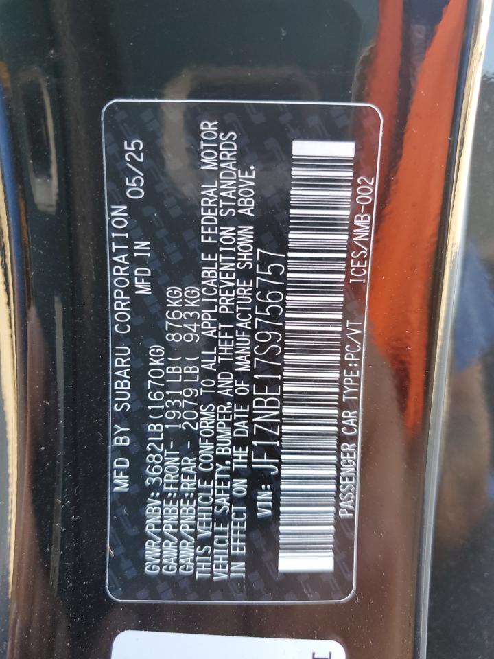 2025 Toyota Gr 86 Premium VIN: JF1ZNBE17S9756757 Lot: 66108235