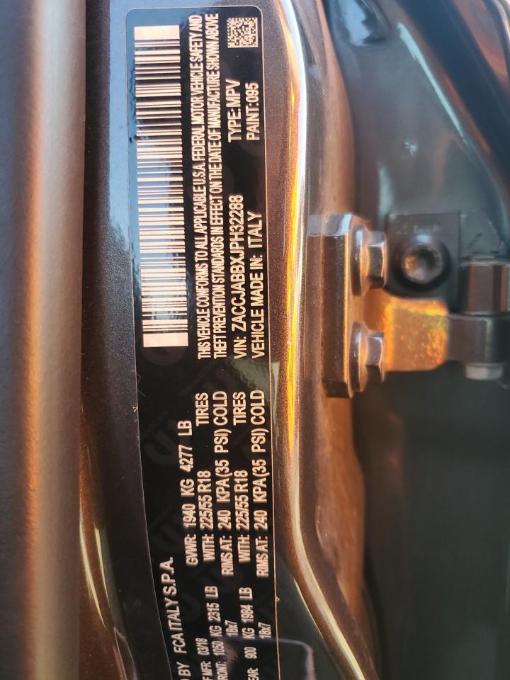 2018 Jeep Renegade Latitude VIN: ZACCJABBXJPH32288 Lot: 64493895