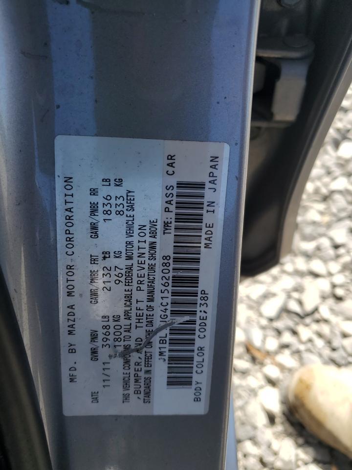 2012 Mazda 3 I VIN: JM1BL1UG4C1562088 Lot: 64884065
