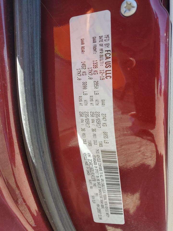 2020 Chrysler Pacifica Touring L VIN: 2C4RC1BG5LR141378 Lot: 65242255