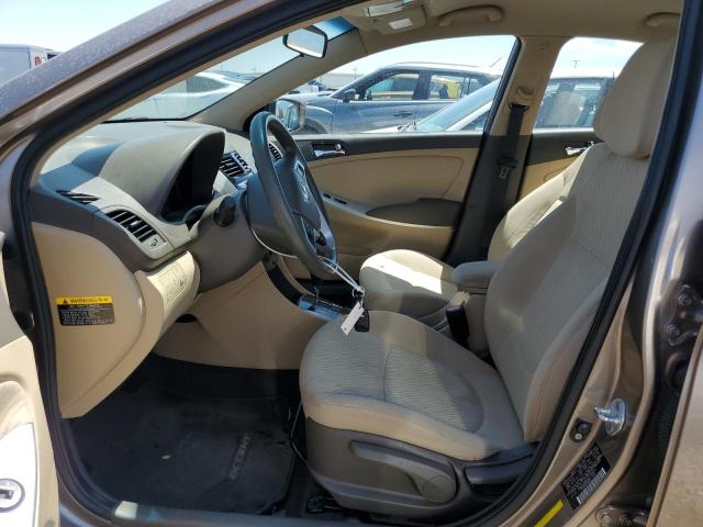 Sedans HYUNDAI ACCENT 2012 Brown