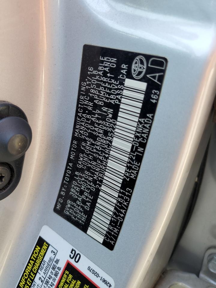 2017 Toyota Corolla L VIN: 2T1BURHE4HC795220 Lot: 62662005