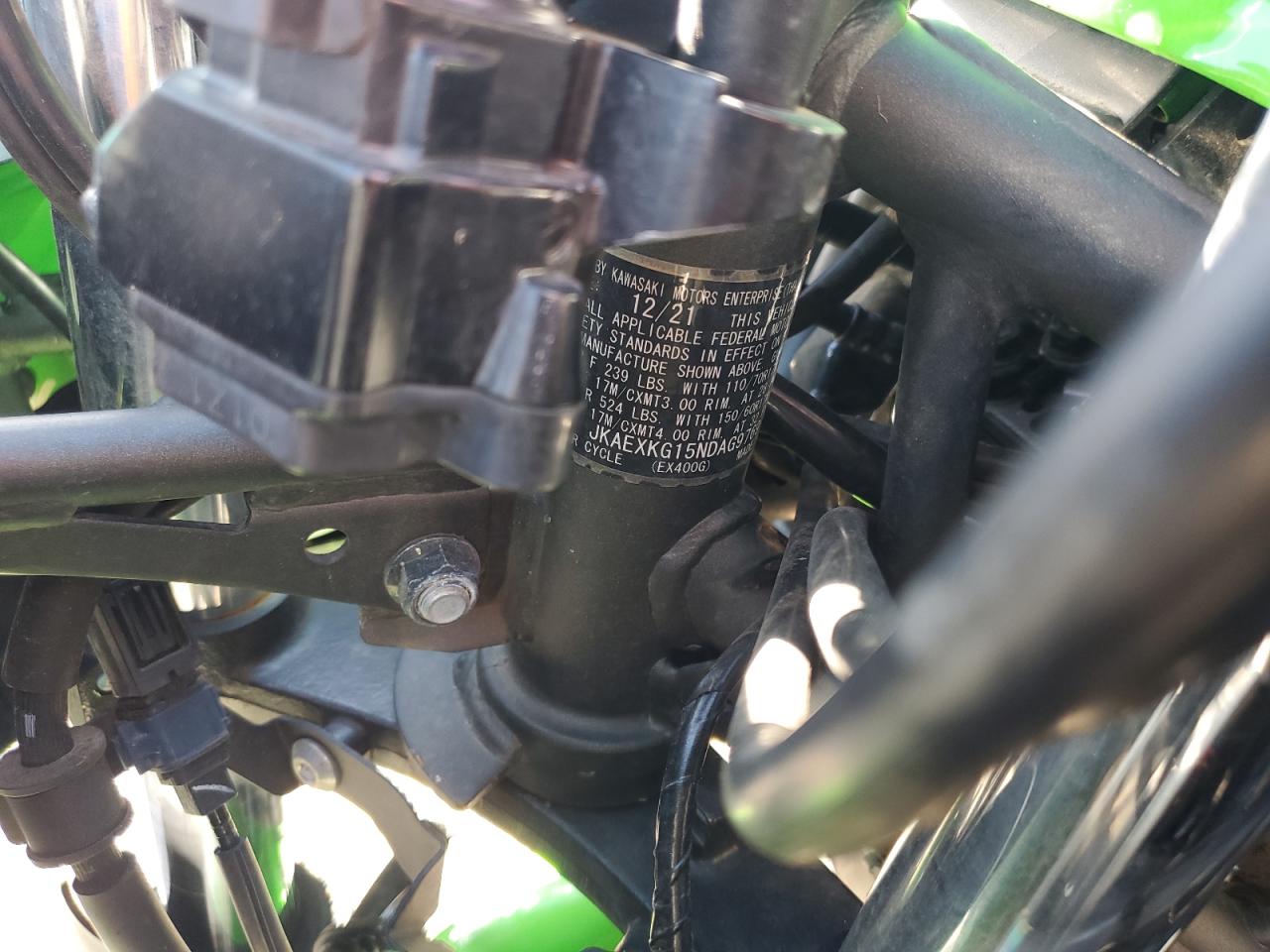 jkaexkg15ndag9769 JKAEXKG15NDAG9769 2022 Kawasaki Ex400