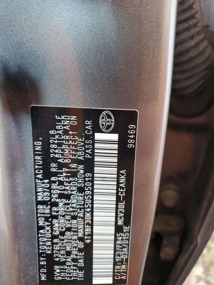 2005 Toyota Camry Le VIN: 4T1BF30K45U595019 Lot: 64715585
