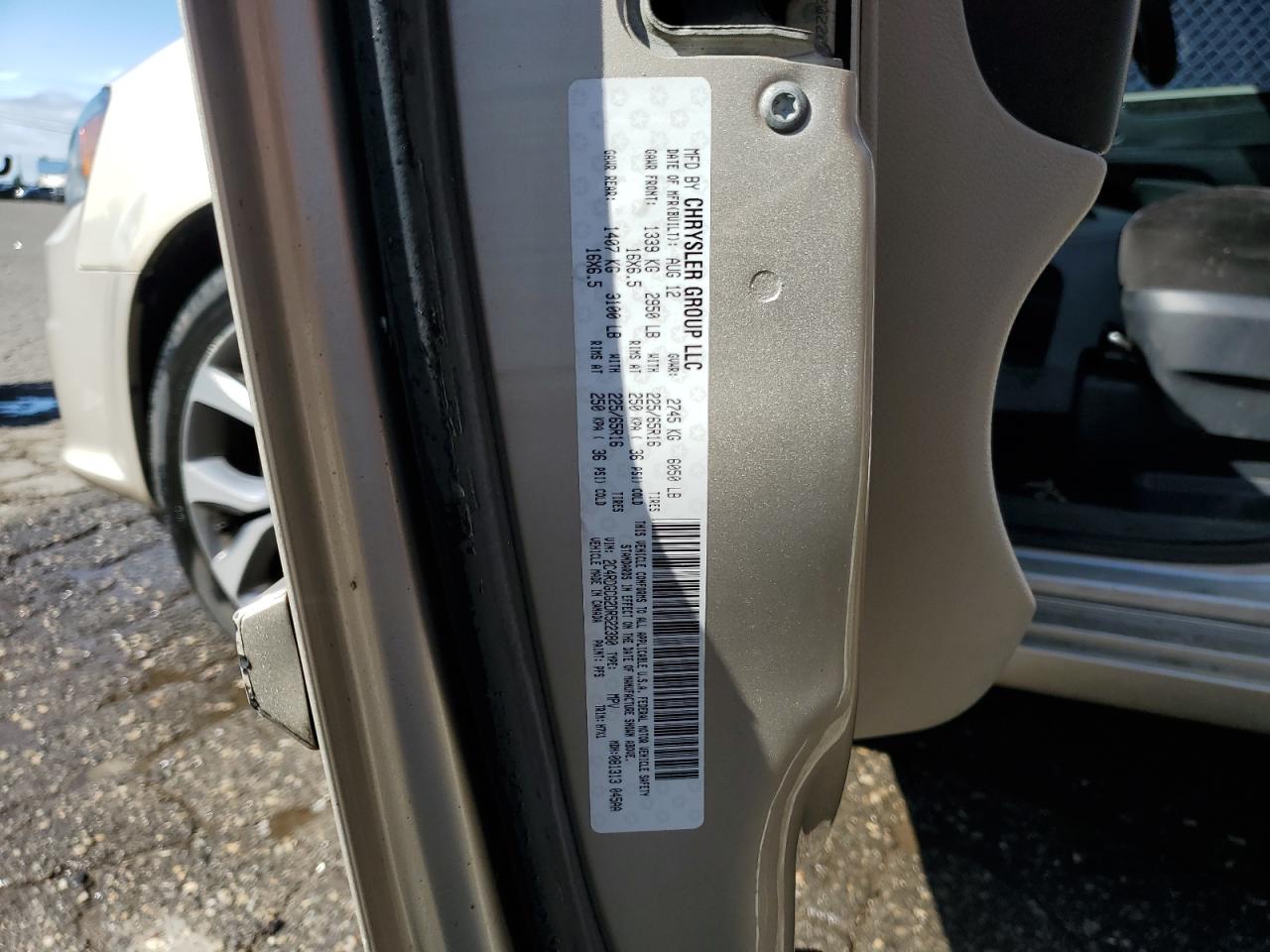 2013 Dodge Grand Caravan Sxt VIN: 2C4RDGCG2DR522380 Lot: 65548985