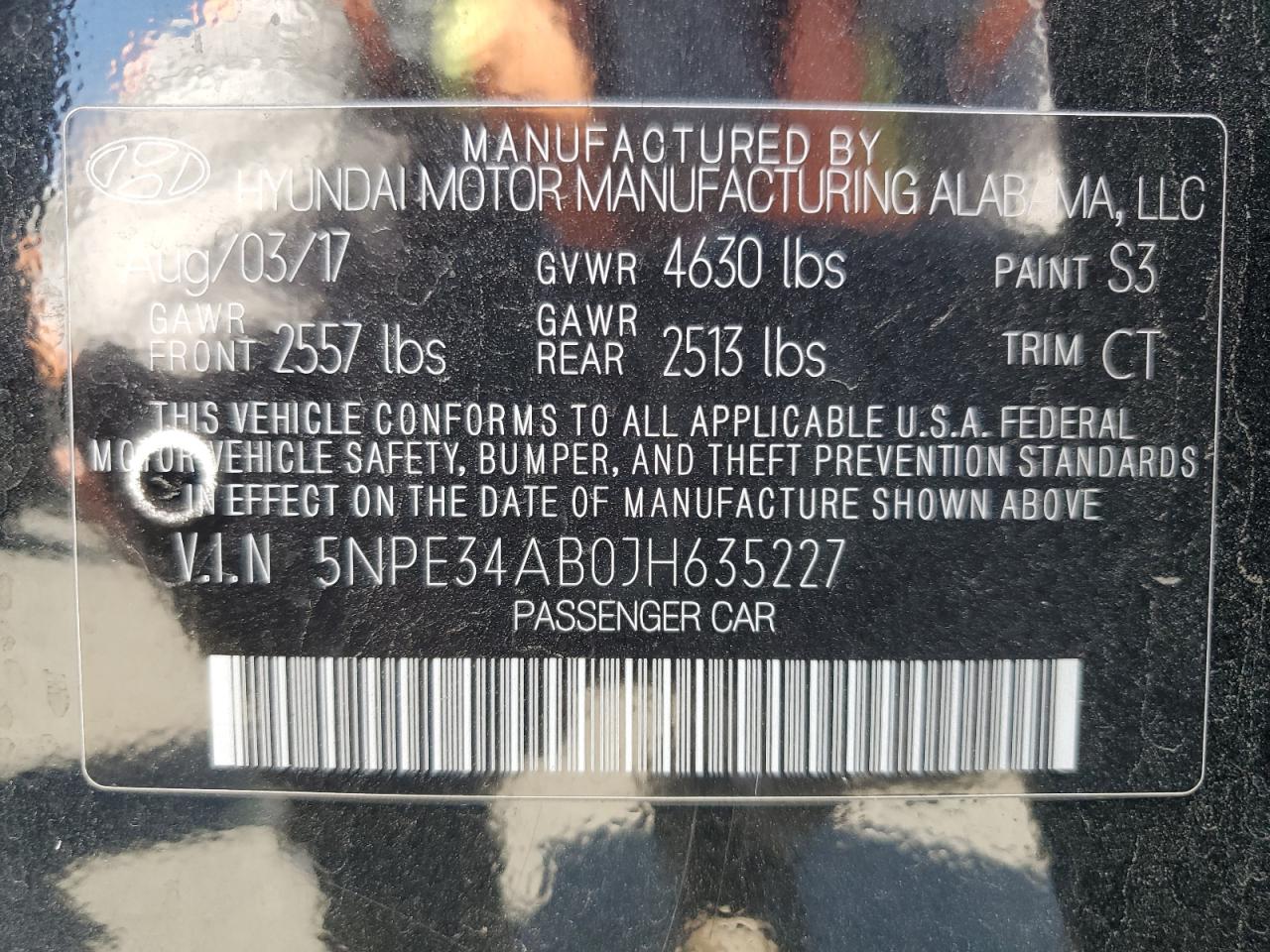 2018 Hyundai Sonata Sport VIN: 5NPE34AB0JH635227 Lot: 66966985