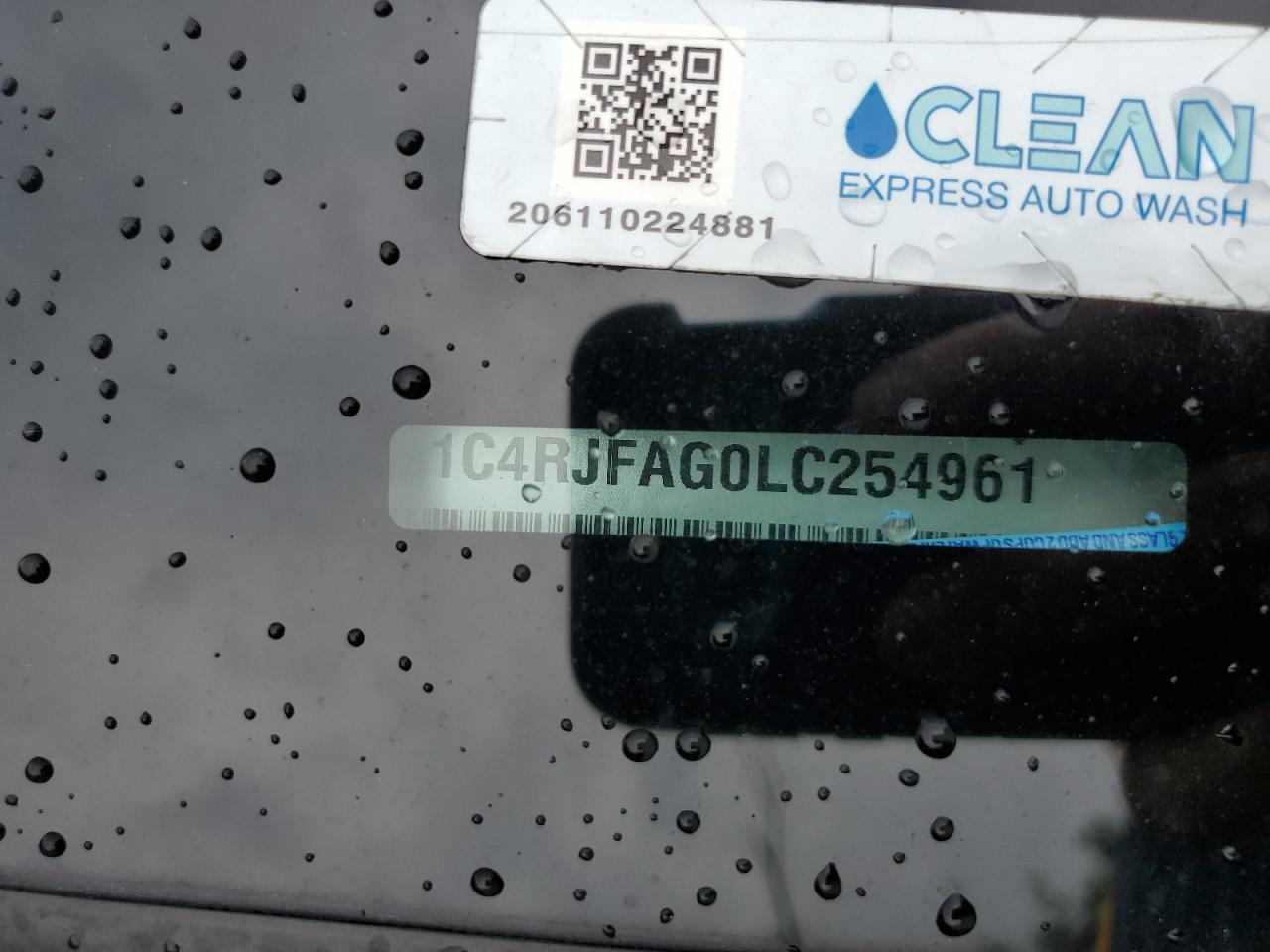 2020 Jeep Grand Cherokee Laredo VIN: 1C4RJFAG0LC254961 Lot: 64442865
