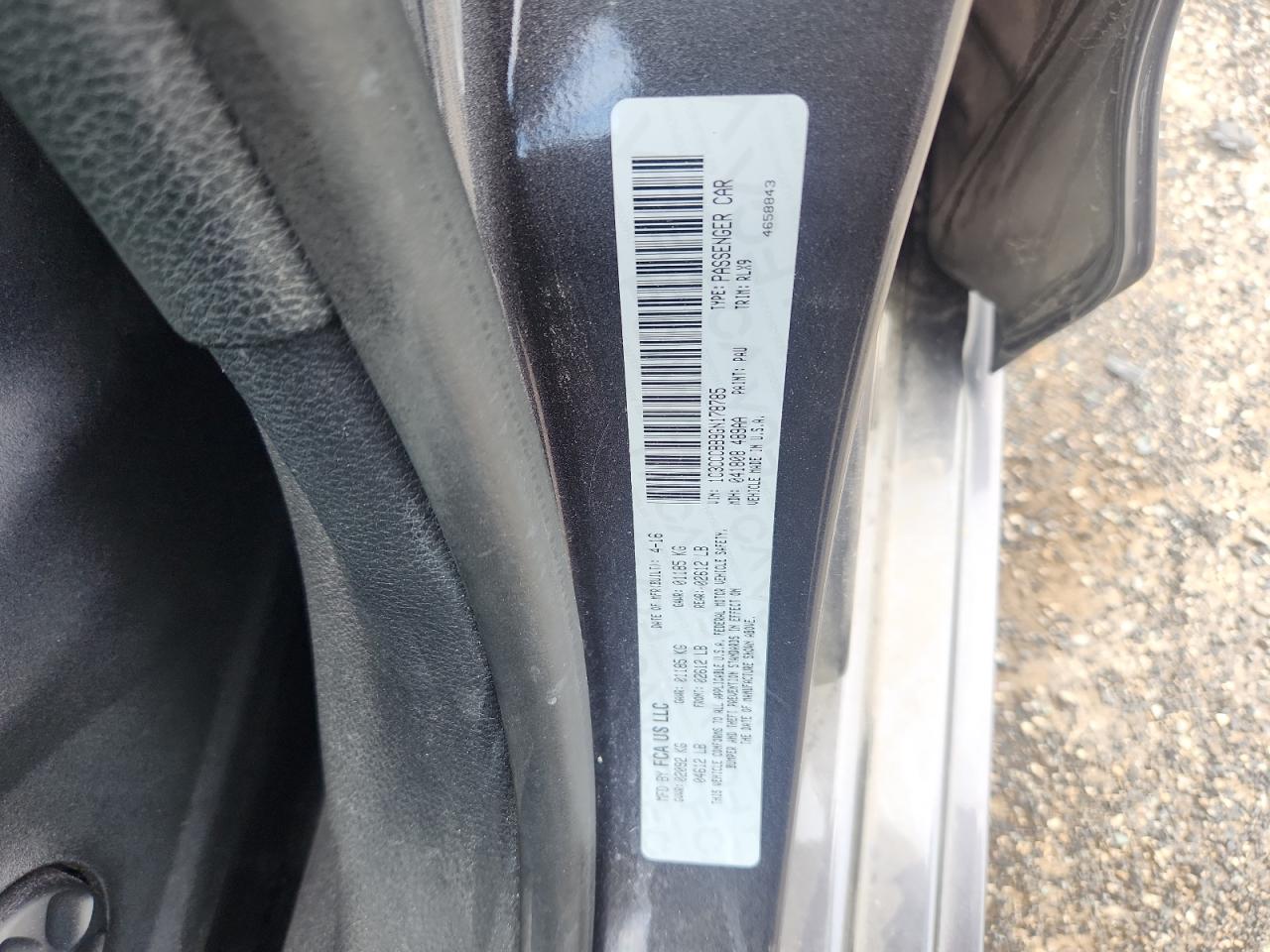 2016 Chrysler 200 S VIN: 1C3CCCBB9GN178785 Lot: 63822175