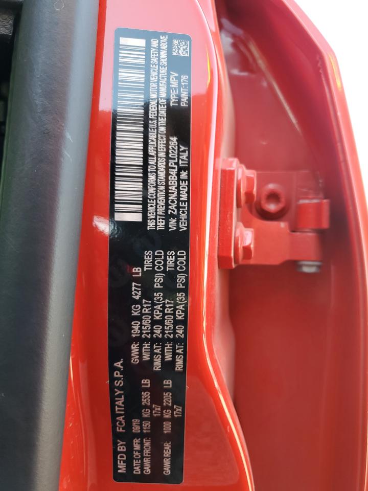 2020 Jeep Renegade Latitude VIN: ZACNJABB4LPL02264 Lot: 65031195