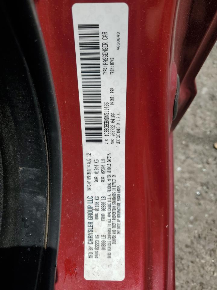 2013 Chrysler 200 Touring VIN: 1C3BCBEB0DN511436 Lot: 64729835