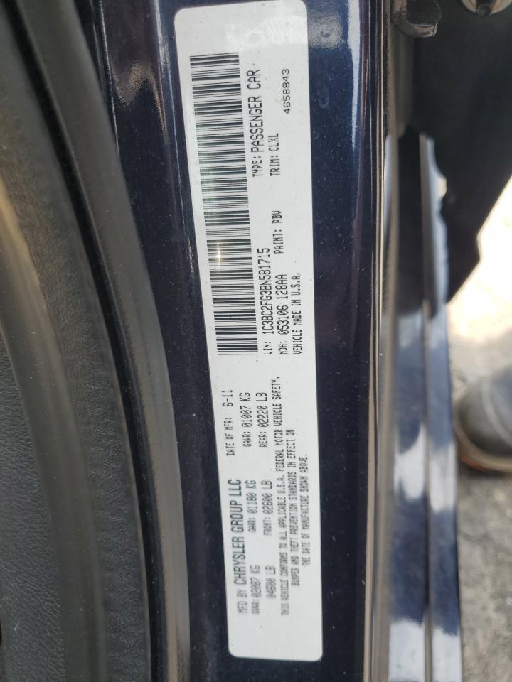 2011 Chrysler 200 Limited VIN: 1C3BC2FG3BN581715 Lot: 65690235