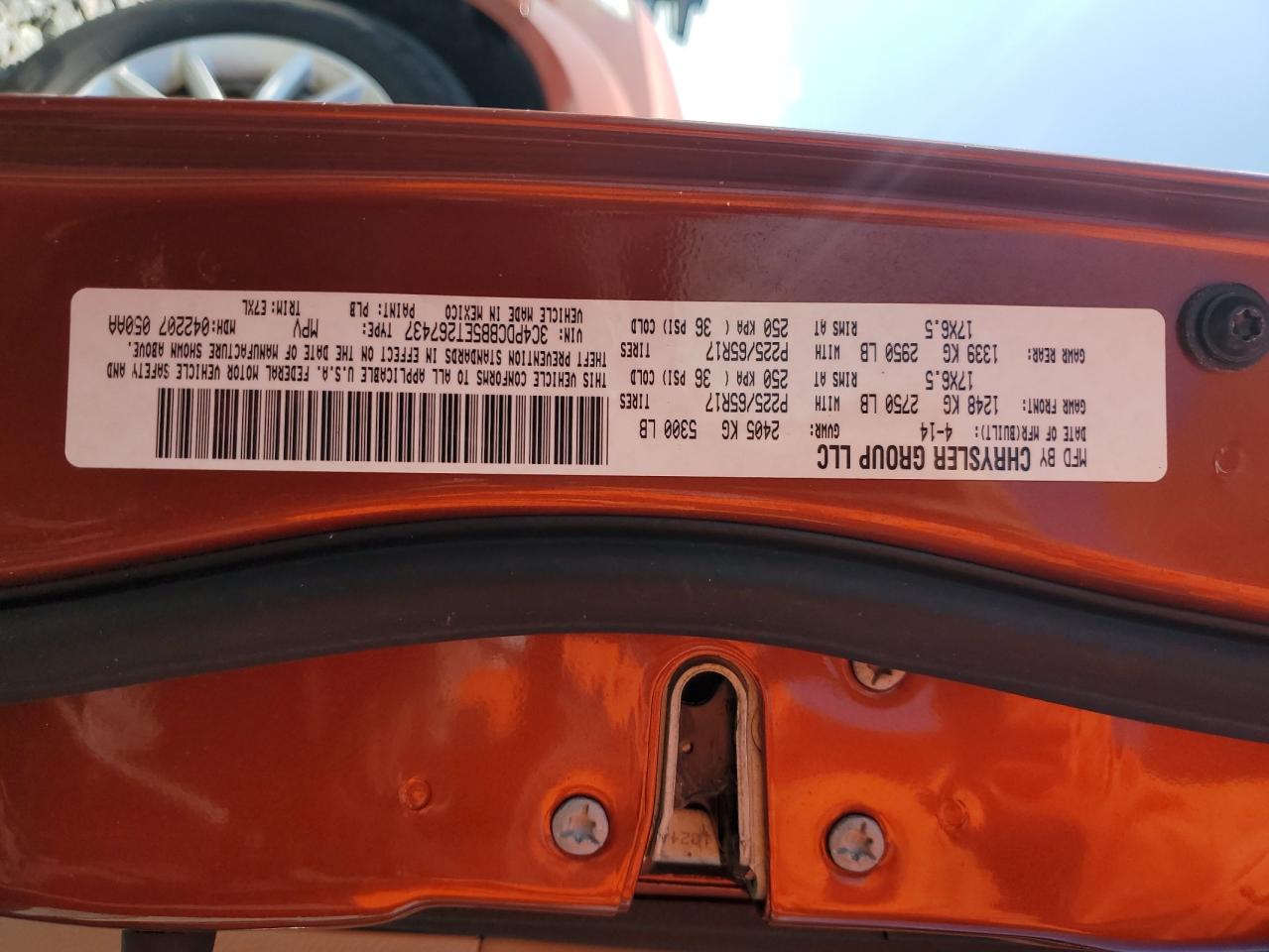 2014 Dodge Journey Sxt VIN: 3C4PDCBB5ET267437 Lot: 65707675