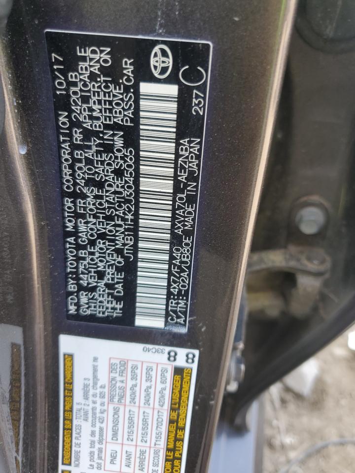 2018 Toyota Camry L VIN: JTNB11HK2J3045065 Lot: 64821815