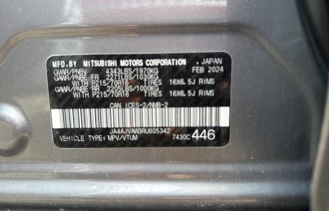 2024 MITSUBISHI RVR SE  
