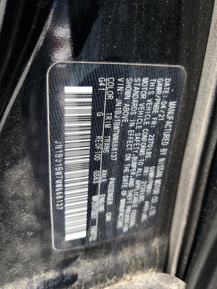 2021 Nissan Rogue Sport Sv VIN: JN1BJ1BW7MW668137 Lot: 64714775
