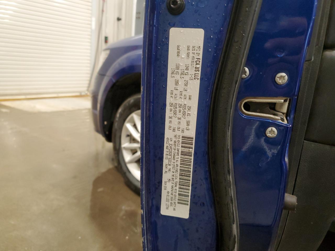 2015 Dodge Journey Sxt VIN: 3C4PDDBG9FT633130 Lot: 63631545