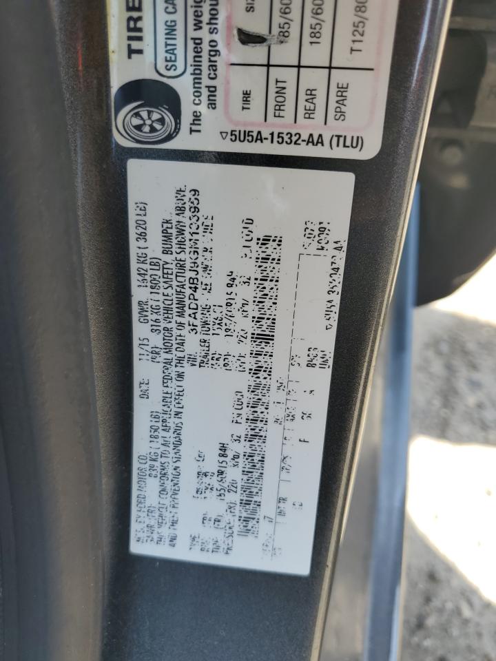 3FADP4BJ9GM133959 2016 Ford Fiesta Se