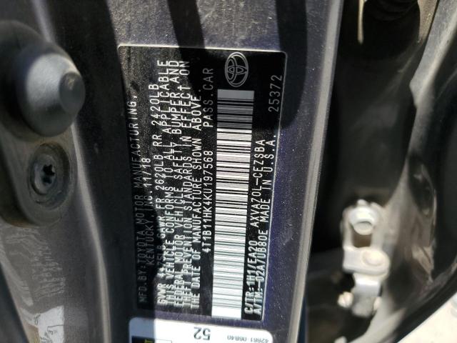 2019 TOYOTA CAMRY L  