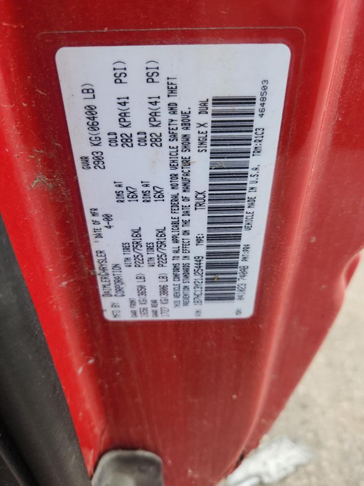 2001 Dodge Ram 1500 VIN: 1B7HC13Y21J254449 Lot: 66505195