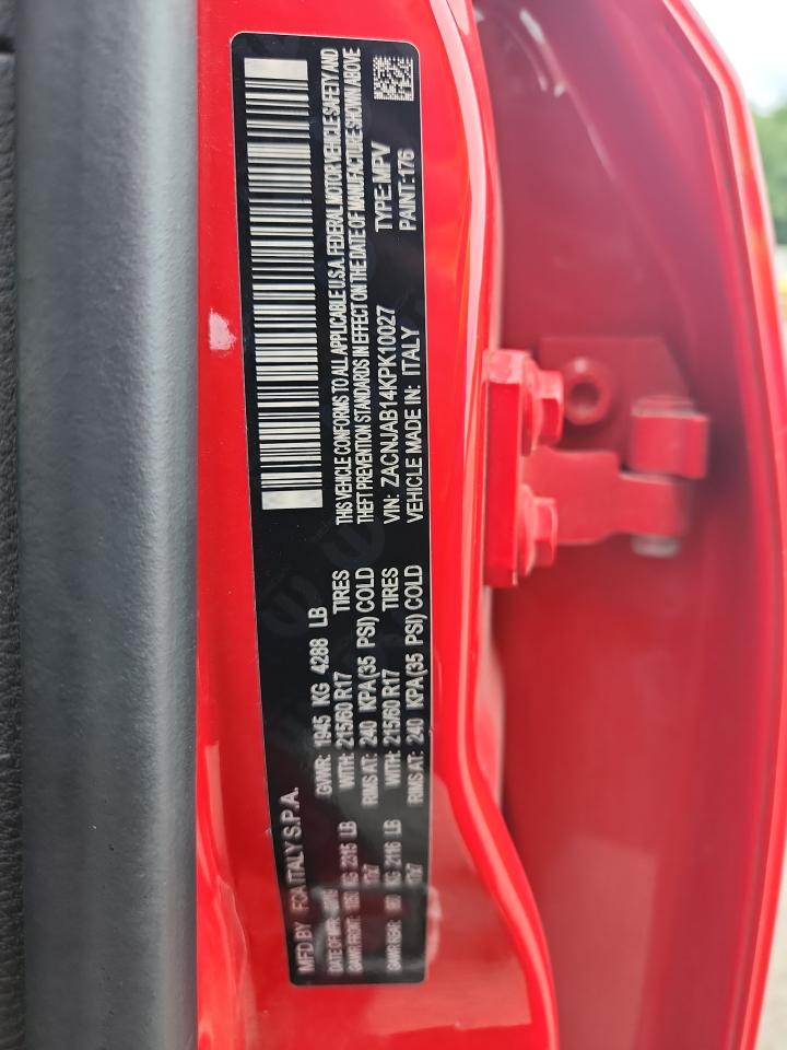 2019 Jeep Renegade Latitude VIN: ZACNJAB14KPK10027 Lot: 62836135