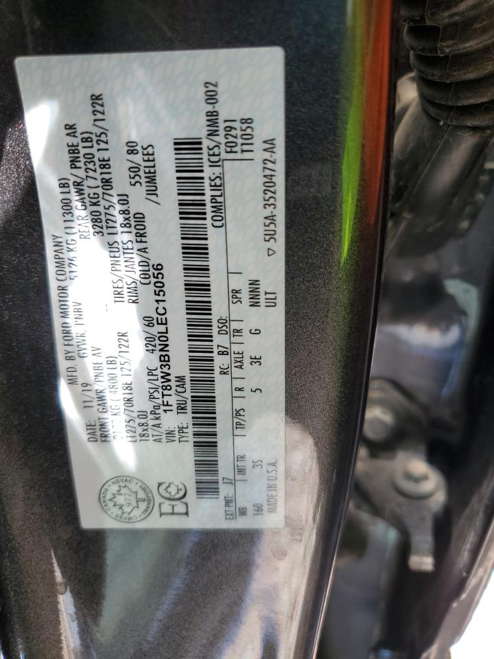 2020 Ford Ford Trucks VIN: 1FT8W3BN0LEC15056 Lot: 62586575