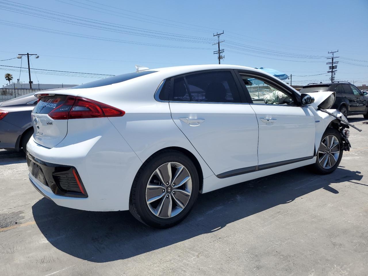 2019 Hyundai Ioniq Limited white null hybrid KMHC05LC3KU134167 photo #4