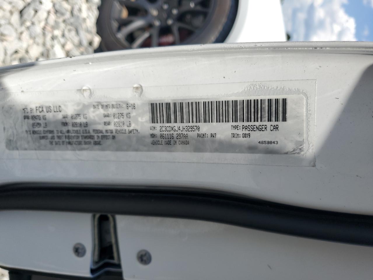 2018 Dodge Charger R/T 392 VIN: 2C3CDXGJ4JH329570 Lot: 66752935