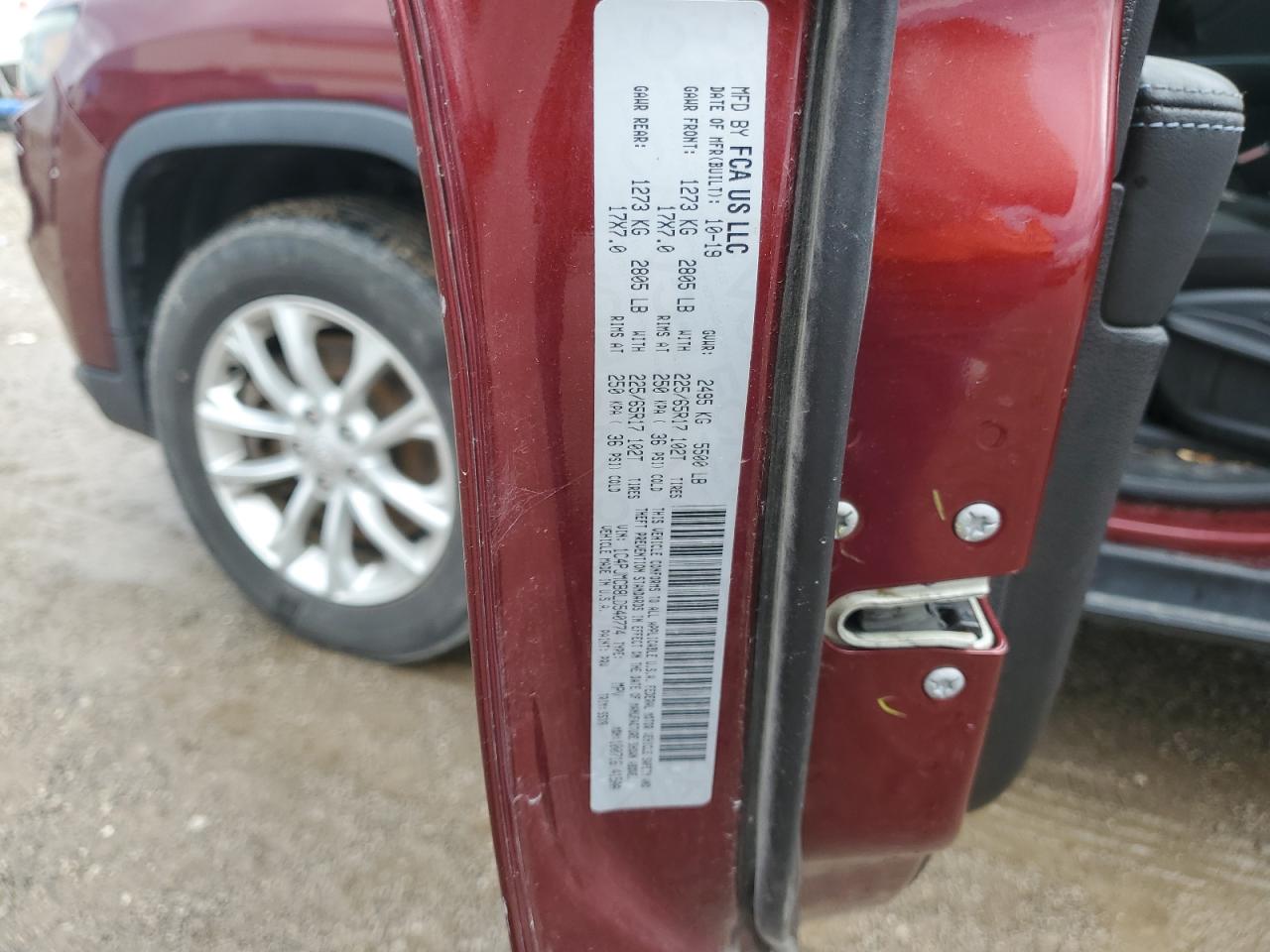 2020 Jeep Cherokee Latitude VIN: 1C4PJMCB8LD540774 Lot: 65632765