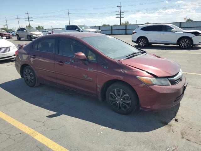 Sedans HONDA CIVIC 2012 Czerwony
