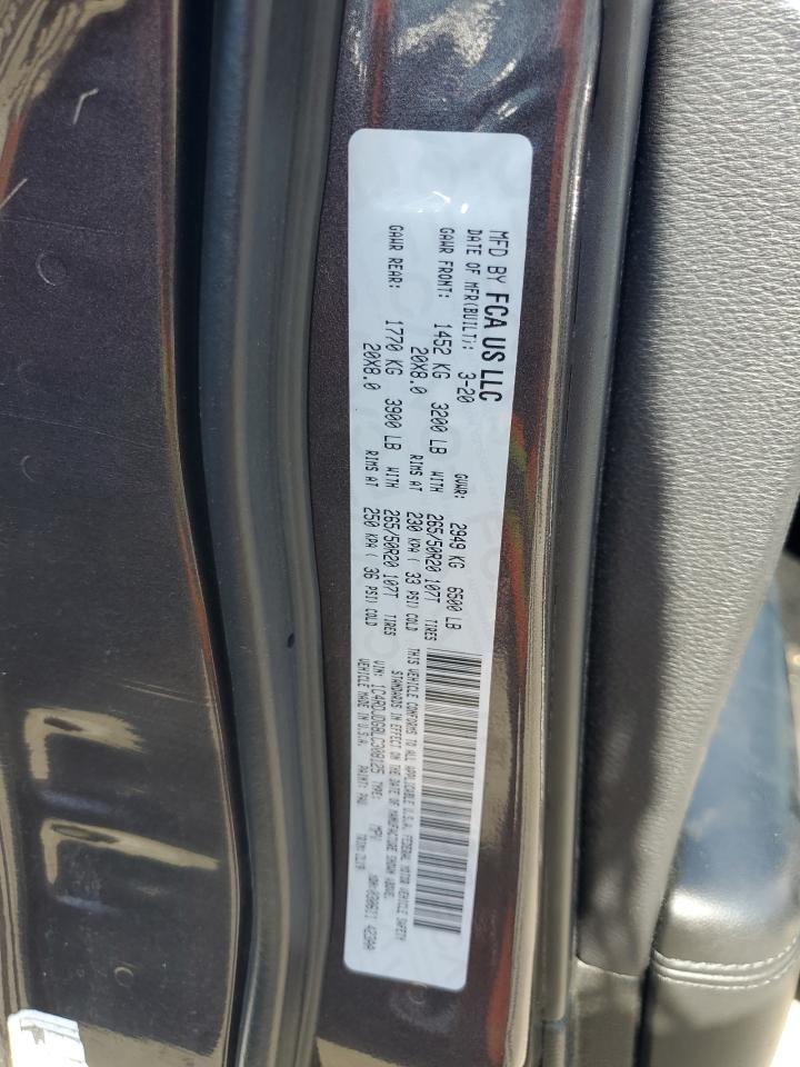 2020 Dodge Durango Gt VIN: 1C4RDJDG8LC308125 Lot: 65079355