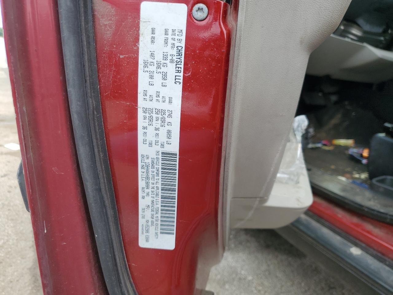 2008 Dodge Grand Caravan Se VIN: 1D8HN44HX8B180004 Lot: 64681635