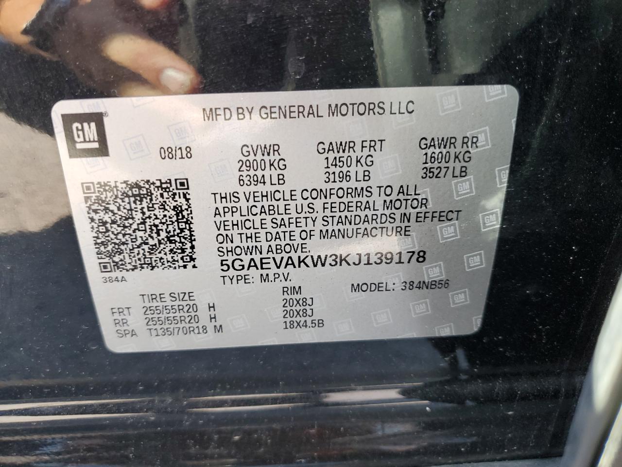2019 Buick Enclave Essence VIN: 5GAEVAKW3KJ139178 Lot: 62210125