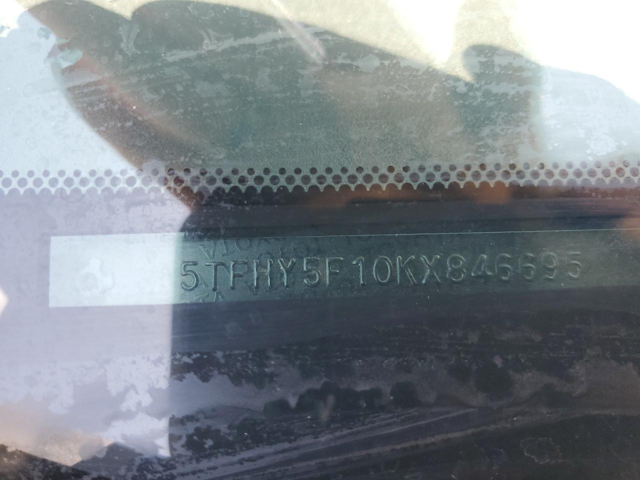 2019 Toyota Tundra Crewmax Limited VIN: 5TFHY5F10KX846695 Lot: 65645345