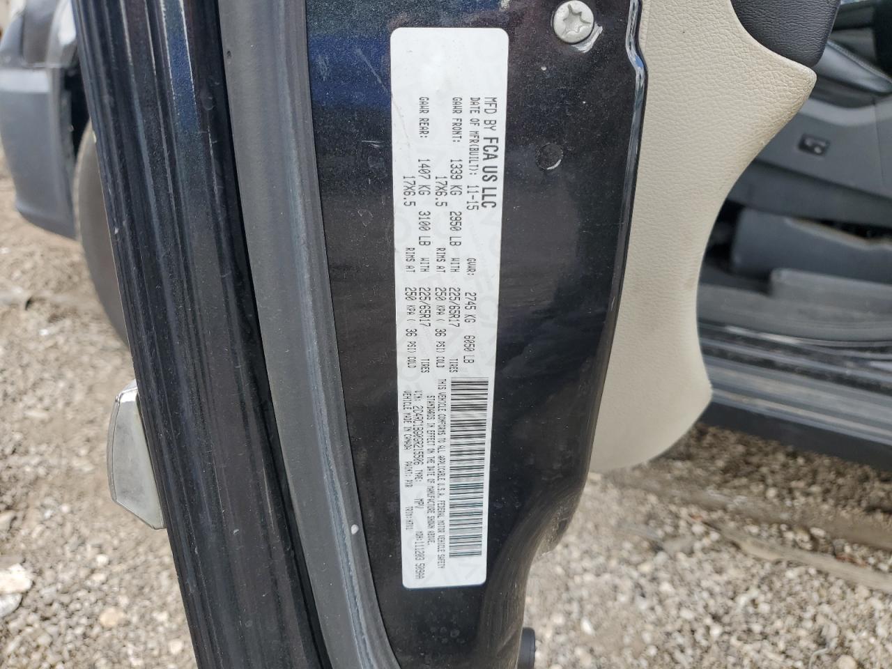 2016 Chrysler Town & Country Touring VIN: 2C4RC1BG0GR215506 Lot: 64987555