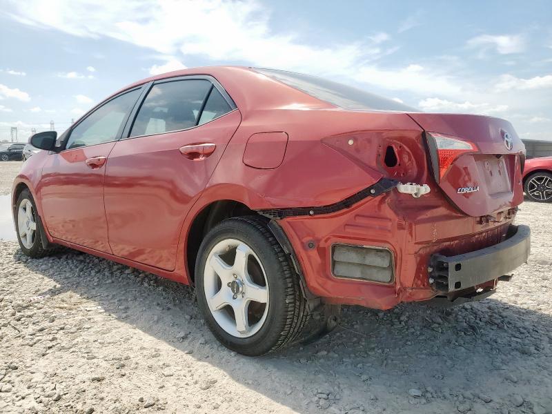  TOYOTA COROLLA 2014 Czerwony