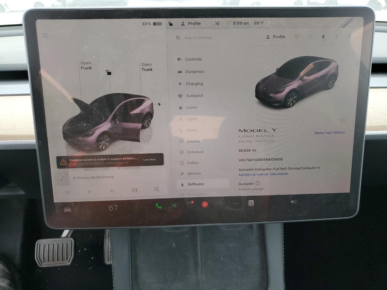 2023 Tesla Model Y VIN: 7SAYGDEE6PA136638 Lot: 65933455