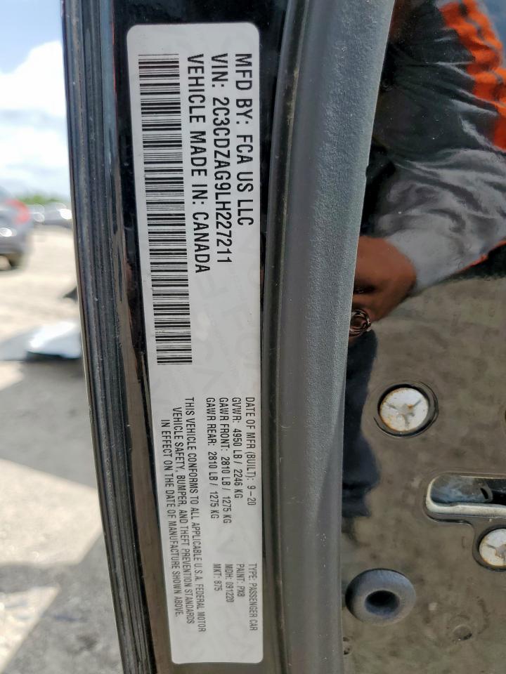 2020 Dodge Challenger Sxt VIN: 2C3CDZAG9LH227211 Lot: 64329375